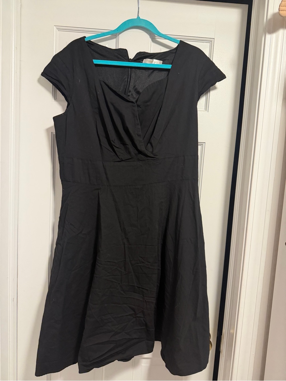 Classic Black A-Line Women's Dress